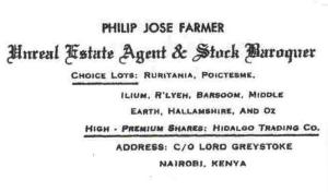 Philip Jos Farmer's calling card